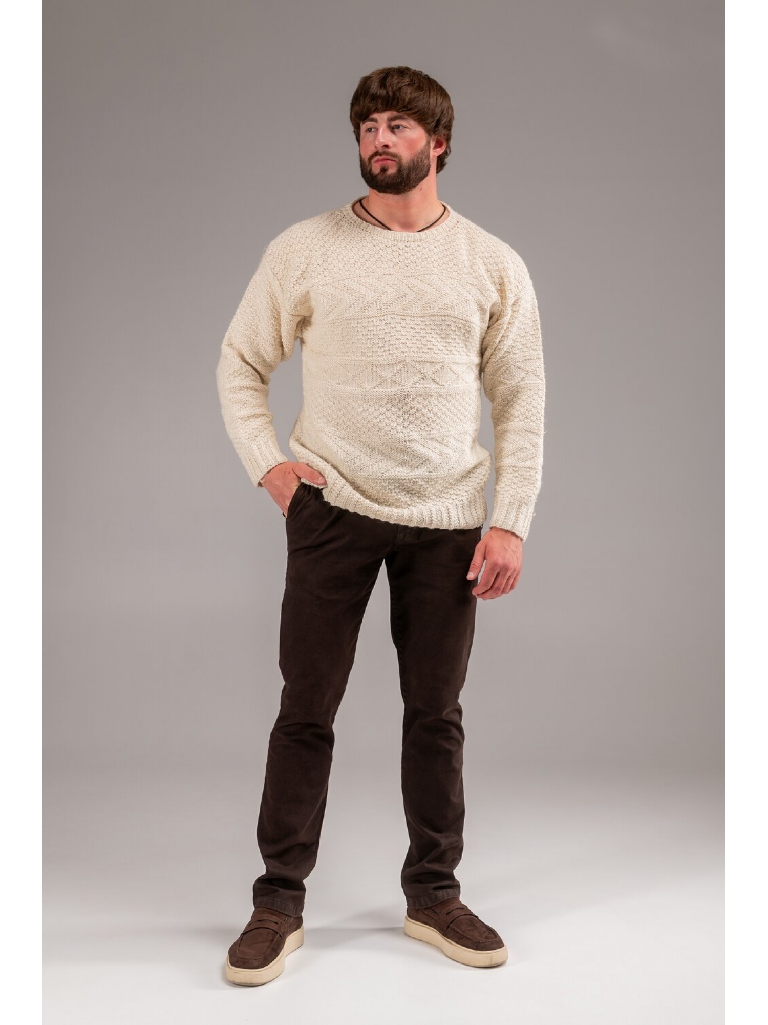 Чоловічі брюки-чінос Elvis (утеплені) темно-коричневі Чоловічі брюки-чінос Elvis (утеплені) темно-коричневі